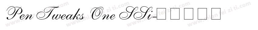 Pen Tweaks One SSi字体转换